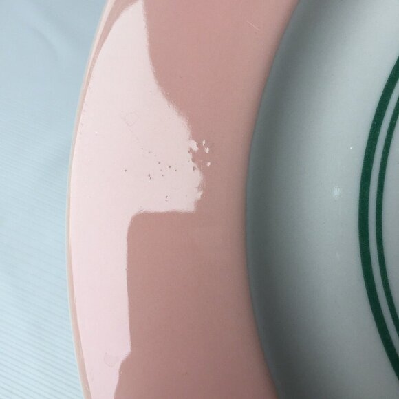 Shenango China Serving Plate Pink Floral Daffodil Dish Platter Tray Vintage USA - Picture 8 of 12